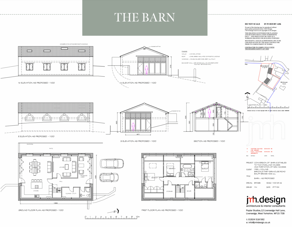 Proposed Barn Plan (labelled)