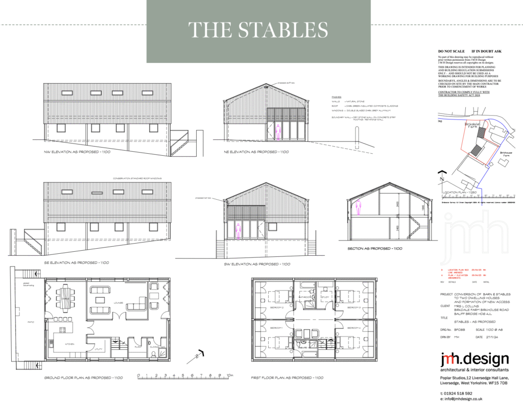 Proposed Stables Plan (labelled)
